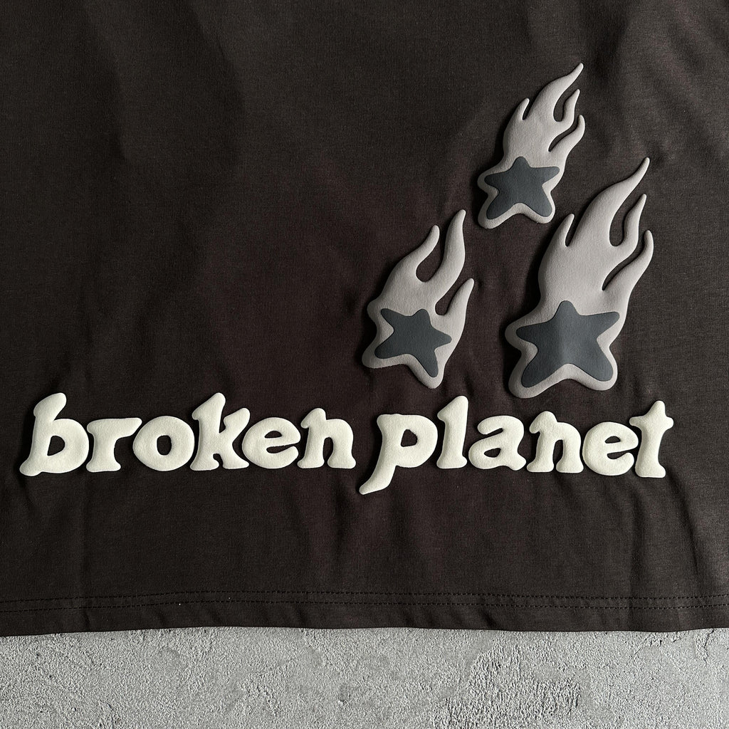 Broken P Heartess Love Tshirt-mocha