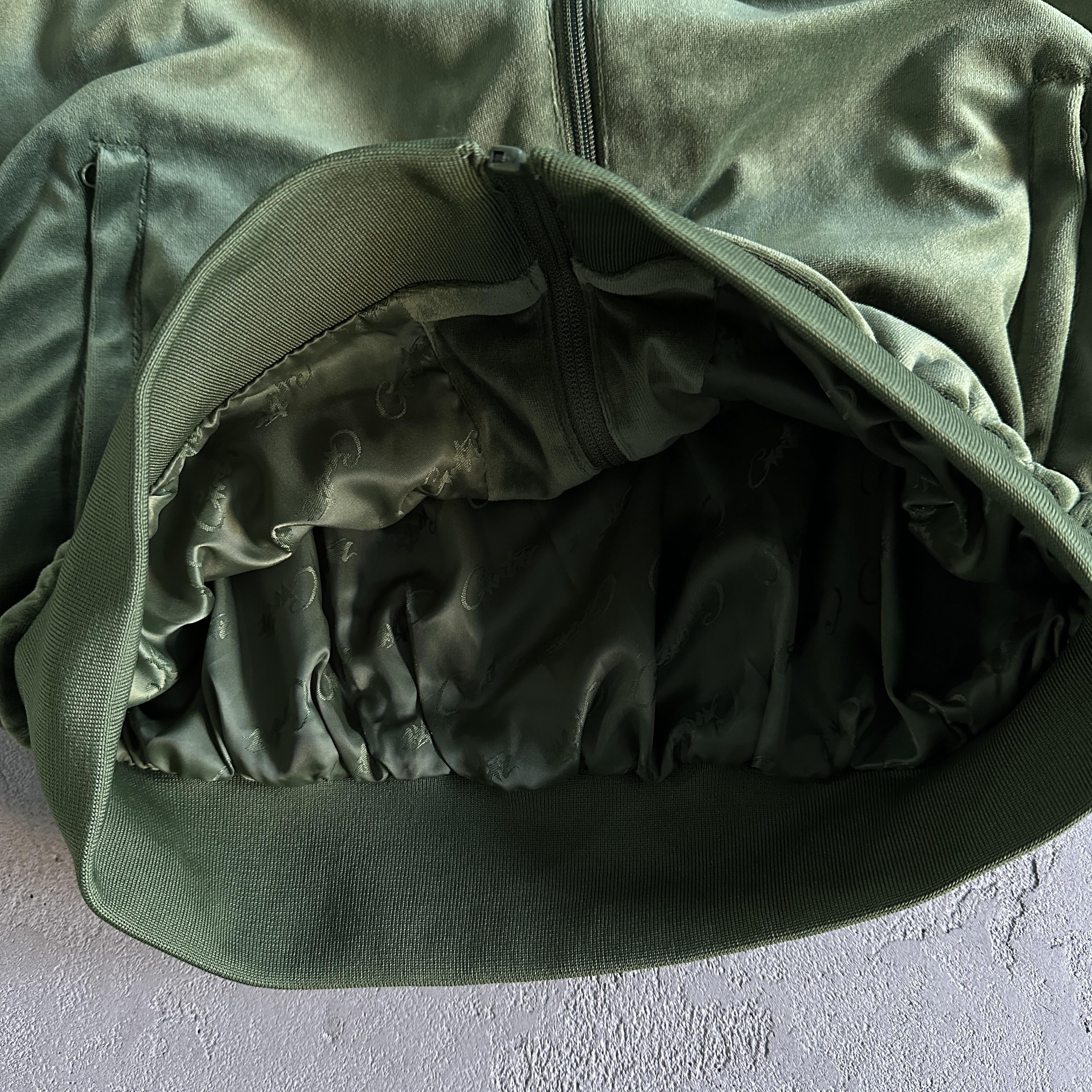 Corteiz Velvet Trackset Green