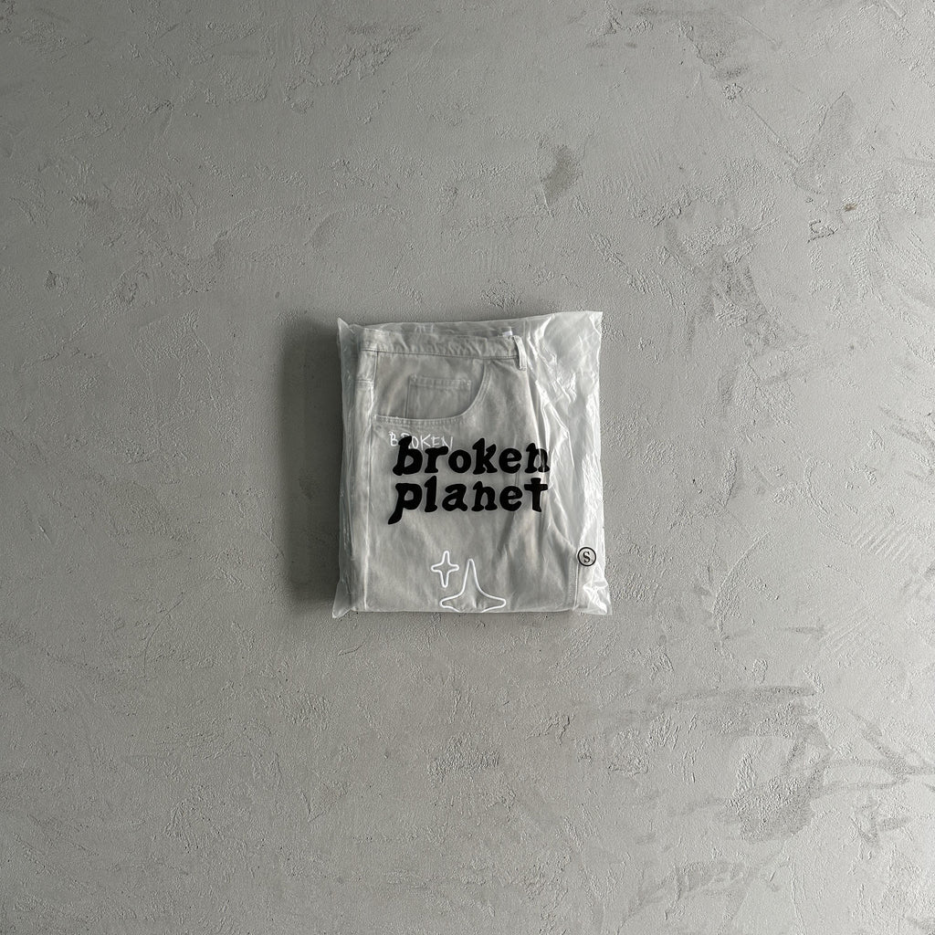 Broken P White Star Pants