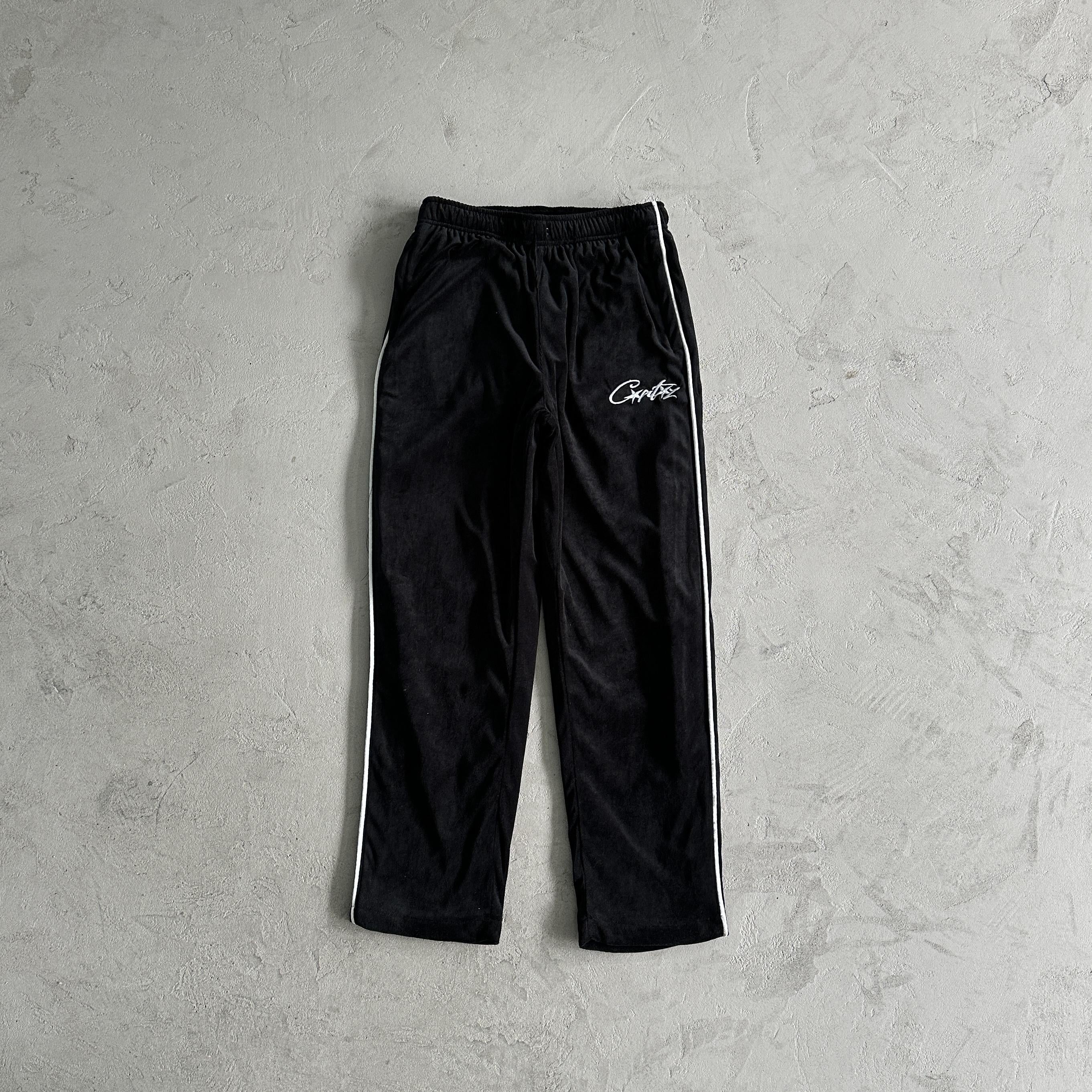 Corteiz Velvet Trackset Black