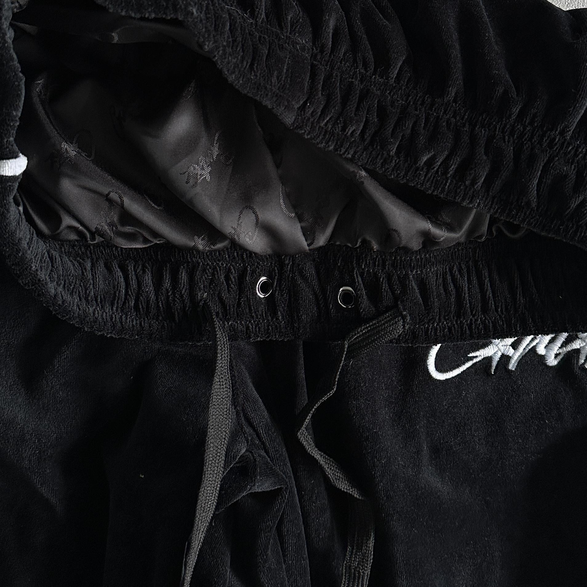 Corteiz Velvet Pant Black